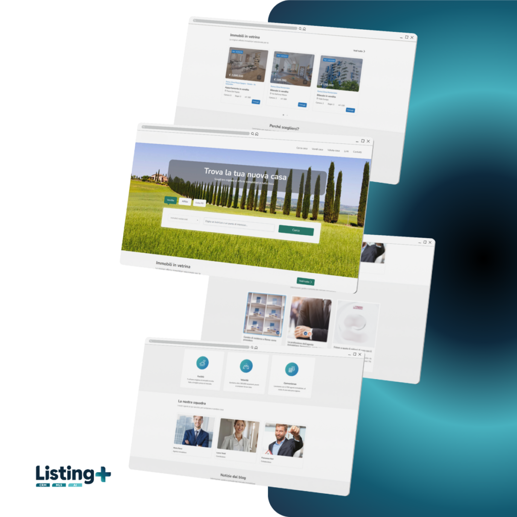 Il sito dell’agenzia immobiliare è il primo contatto con il cliente. Scopri come Listing+ migliora la customer experience e supporta il lavoro dell’agente.