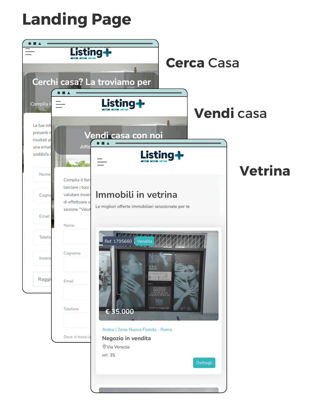 Landing Page Listing+